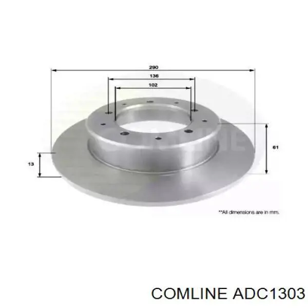 Тормозные диски ADC1303 Comline