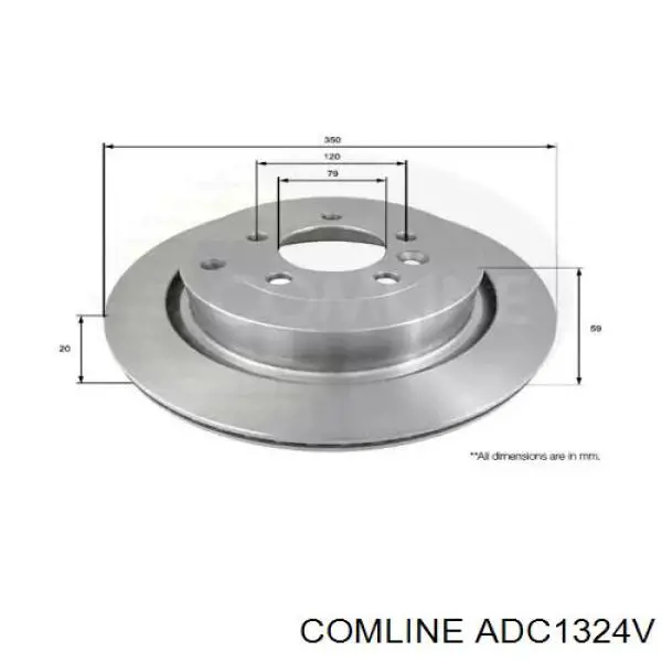 ADC1324V Comline тормозные диски