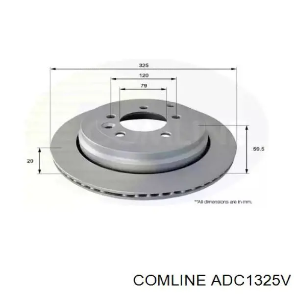 Тормозные диски ADC1325V Comline