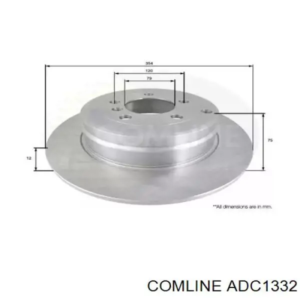 Тормозные диски ADC1332 Comline