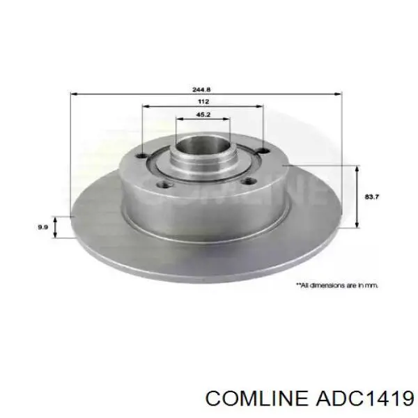 Тормозные диски ADC1419 Comline