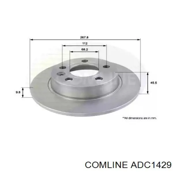 Тормозные диски ADC1429 Comline