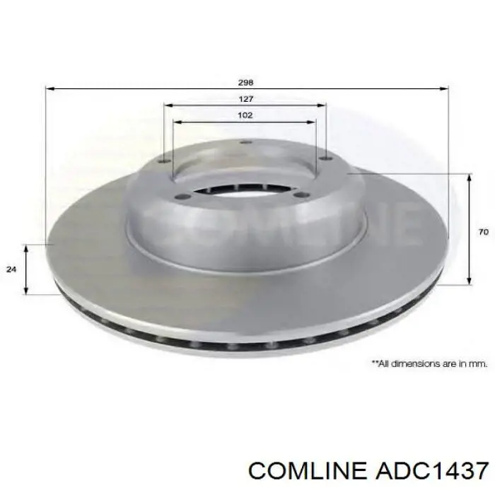 Тормозные диски ADC1437 Comline