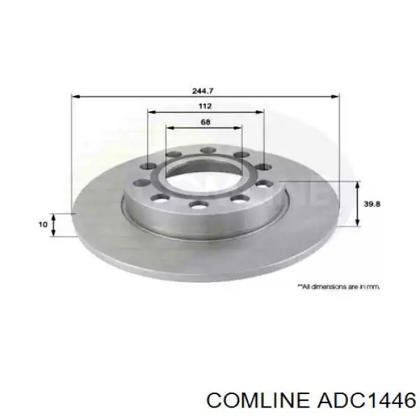 ADC1446 Comline тормозные диски