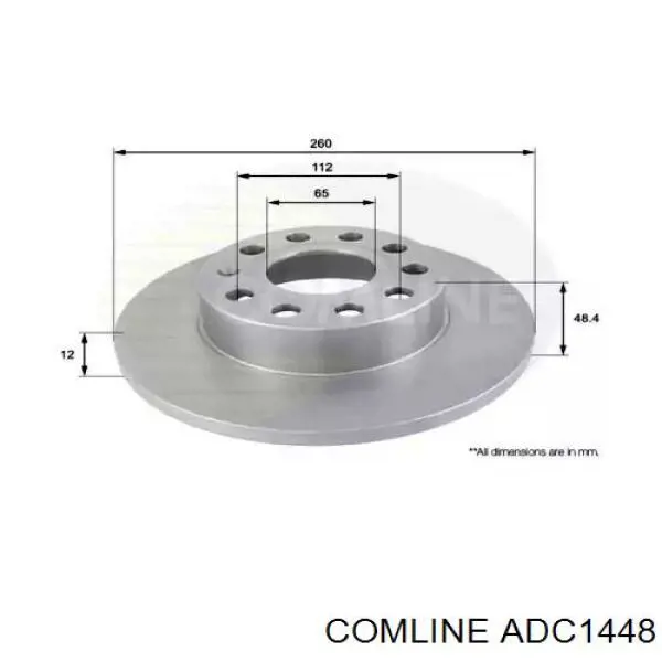 Тормозные диски ADC1448 Comline