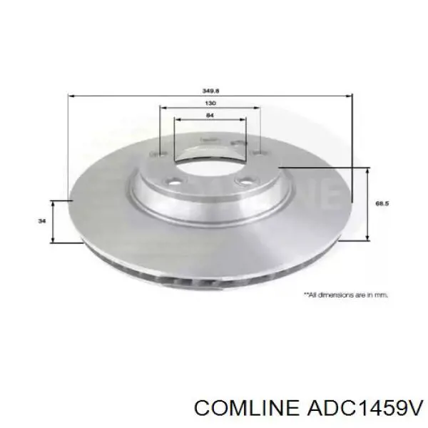 Передние тормозные диски ADC1459V Comline