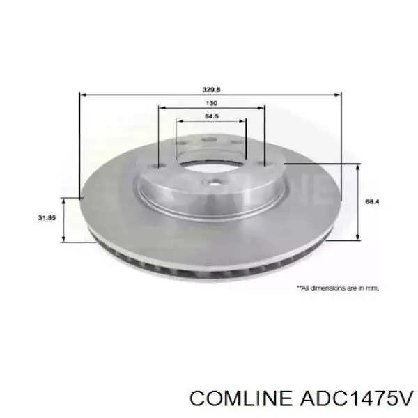 Передние тормозные диски ADC1475V Comline