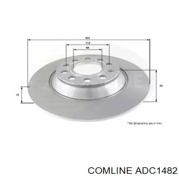 ADC1482 Comline тормозные диски
