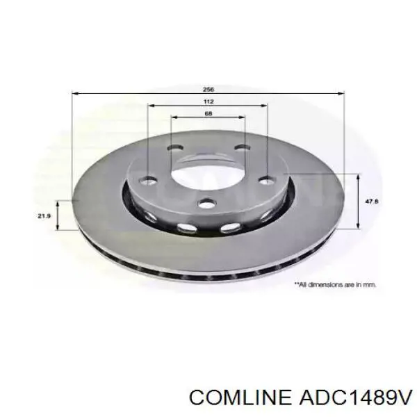 ADC1489V Comline тормозные диски