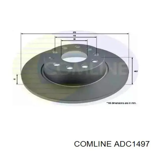 Тормозные диски ADC1497 Comline