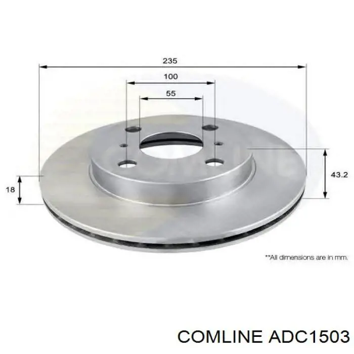 Купить ADC1503 Comline Ротор тормозной