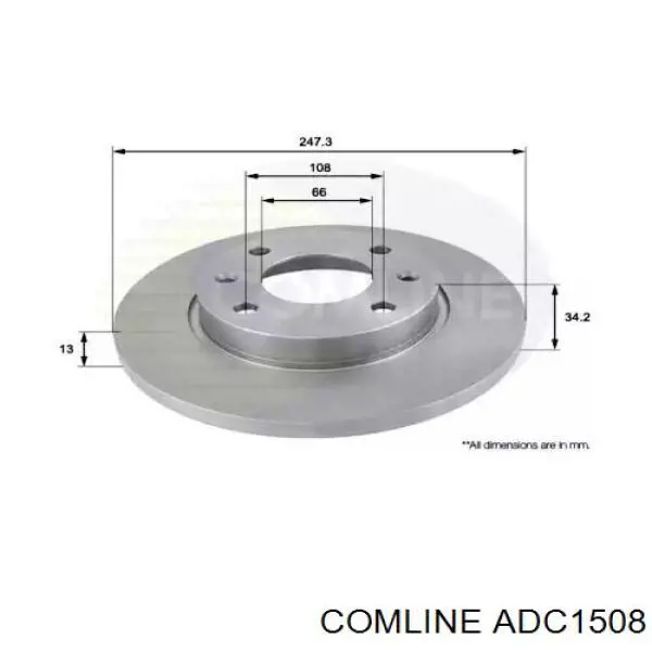 ADC1508 Comline тормозные диски