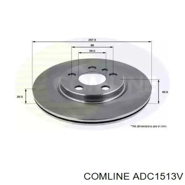 Передние тормозные диски ADC1513V Comline