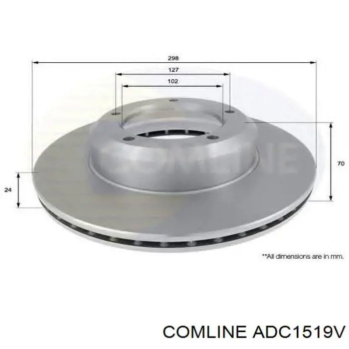 Купить ADC1519V Comline Ротор тормозной