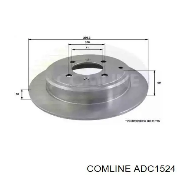 Тормозные диски ADC1524 Comline