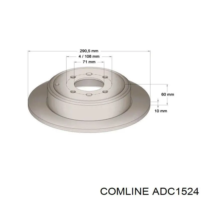 Купить ADC1524 Comline Диск тормозной задний