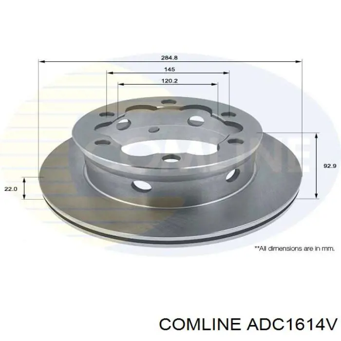 ADC1614V Comline Дисковый тормоз