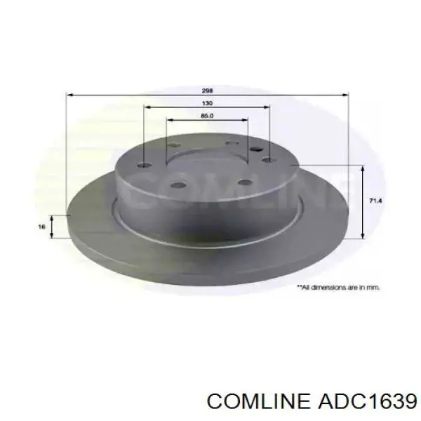 Тормозные диски ADC1639 Comline