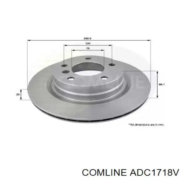 ADC1718V Comline Дисковый тормоз