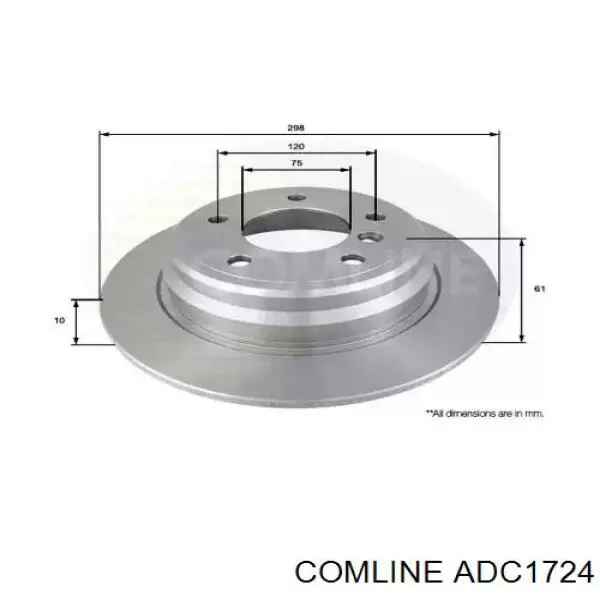 Тормозные диски ADC1724 Comline