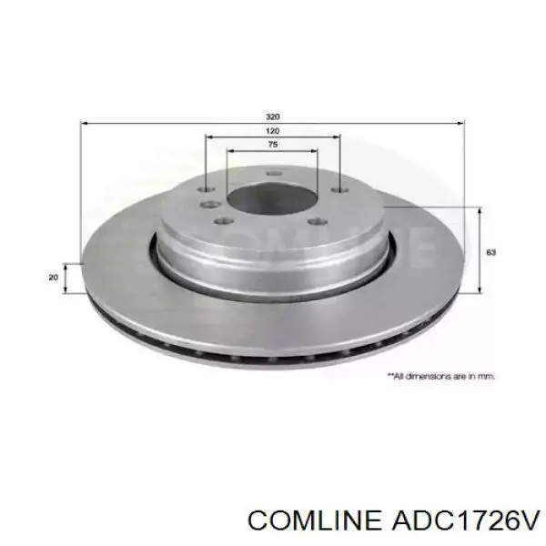 Тормозные диски ADC1726V Comline