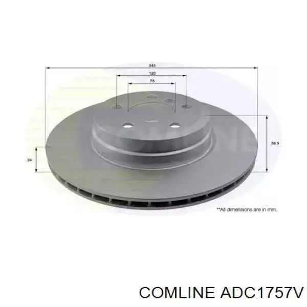 Тормозные диски ADC1757V Comline