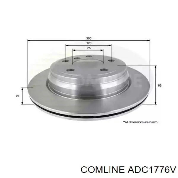 Тормозные диски ADC1776V Comline