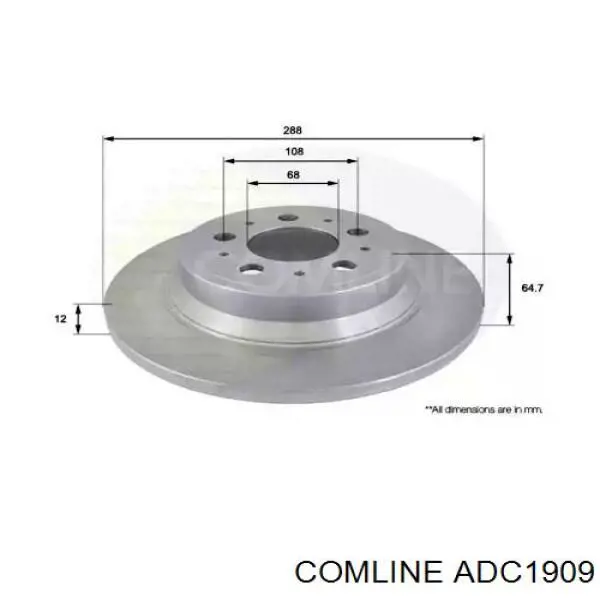 ADC1909 Comline тормозные диски