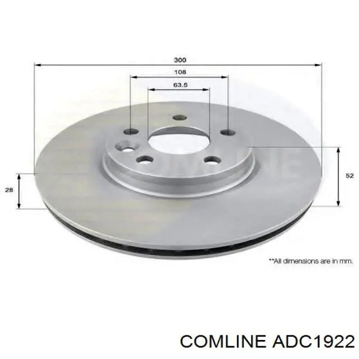 Тормозные диски ADC1922 Comline