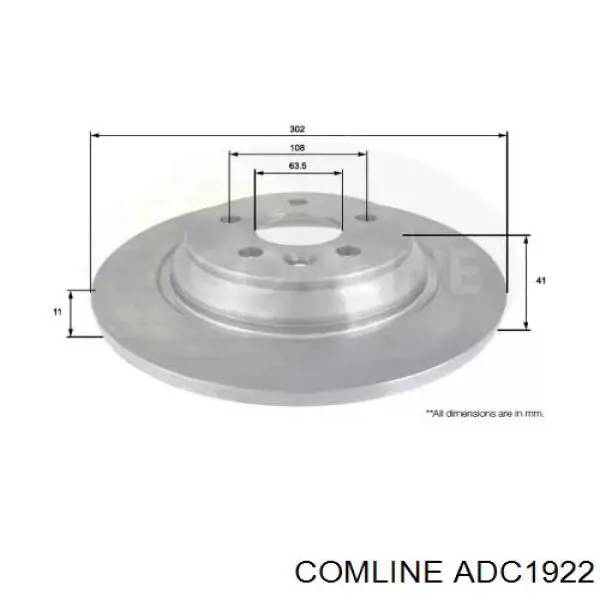 Тормозные диски ADC1922 Comline