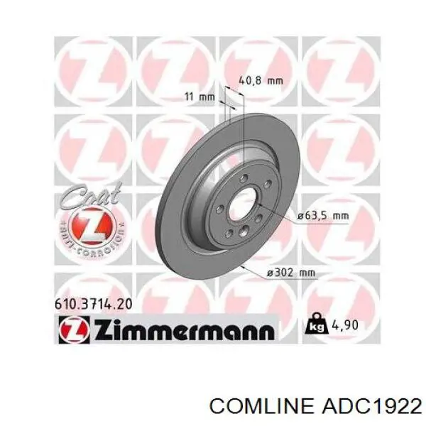 ADC1922 Comline Дисковый тормоз