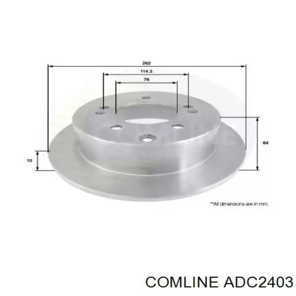 Тормозные диски ADC2403 Comline