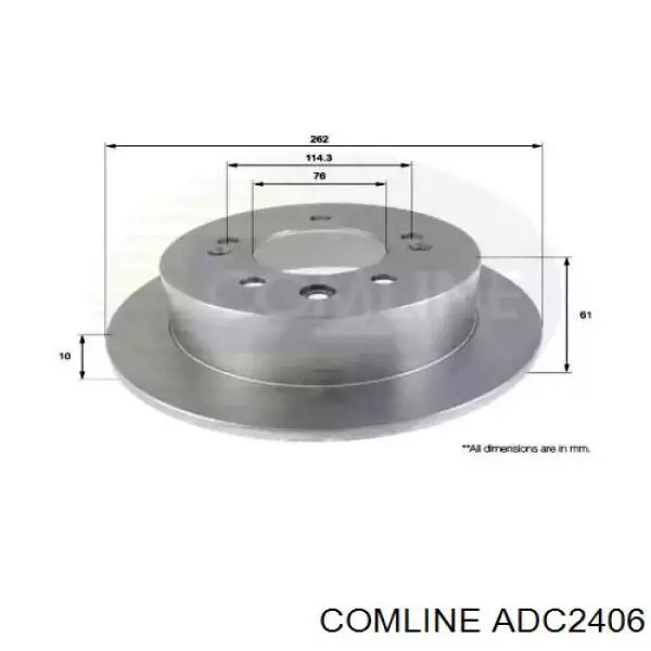 Тормозные диски ADC2406 Comline