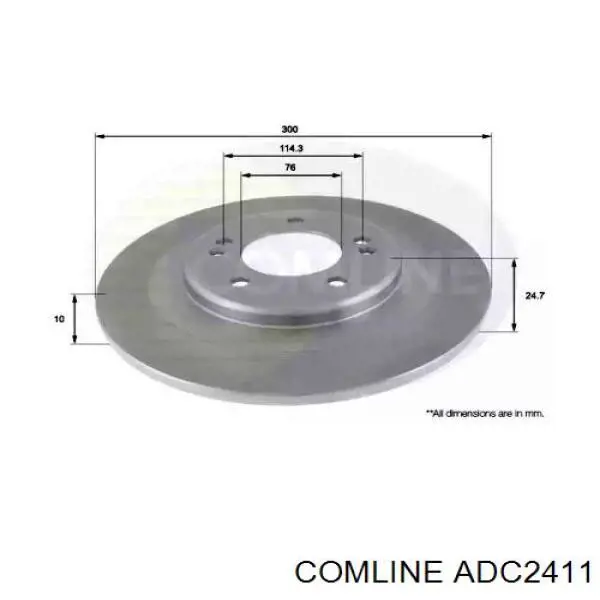 Тормозные диски ADC2411 Comline