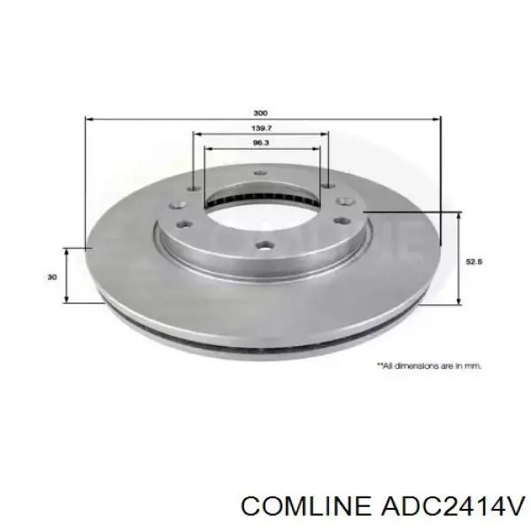 ADC2414V Comline тормозные диски