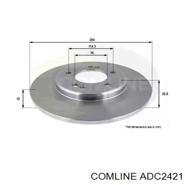 Тормозные диски ADC2421 Comline