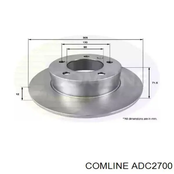 Тормозные диски ADC2700 Comline