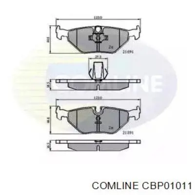 Задние тормозные колодки CBP01011 Comline