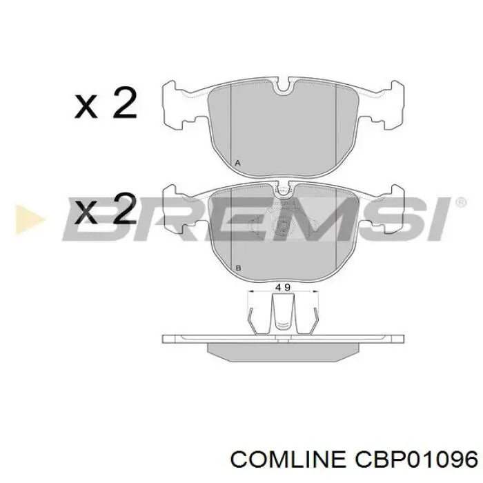 Колодки Comline CBP01096 цена, от 21.33 USD
