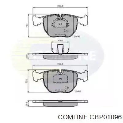 Передние тормозные колодки CBP01096 Comline