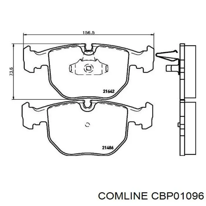 Колодки Comline CBP01096 цена, от 21.33 USD