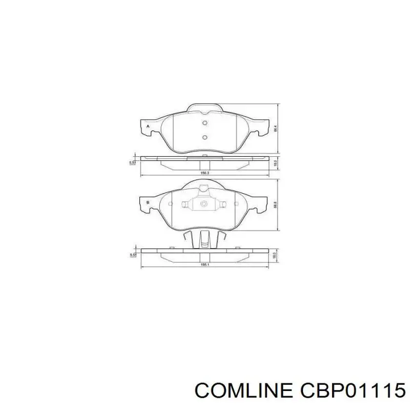 Купить CBP01115 Comline Колодки тормозные