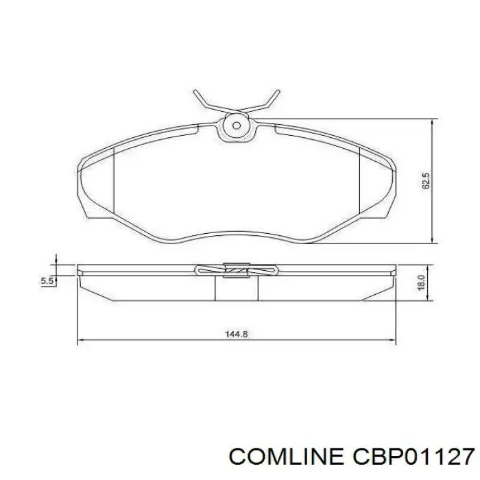 Передние тормозные колодки CBP01127 Comline