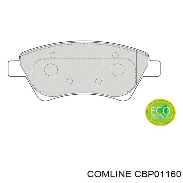 Передние тормозные колодки CBP01160 Comline