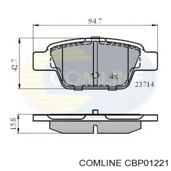 Тормозные колодки Comline CBP01221