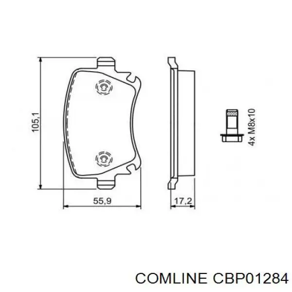 Купить CBP01284 Comline Колодки тормозные задние, дисковые