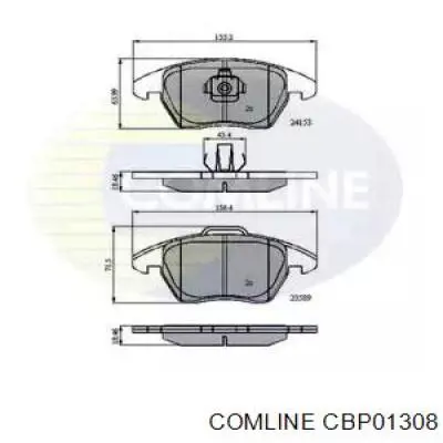 CBP01308 Comline колодки тормозные передние дисковые