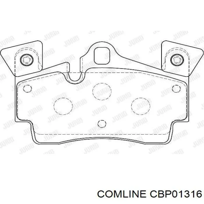 Задние тормозные колодки CBP01316 Comline