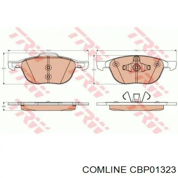 Передние тормозные колодки CBP01323 Comline