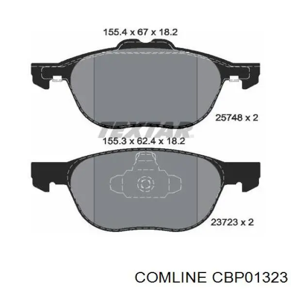 CBP01323 Comline Колодки передние